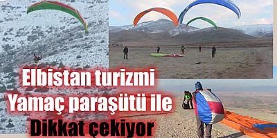 Başkan Gürbüz, Elbistan turizmi yamaç paraşütü ile dikkat çekiyor
